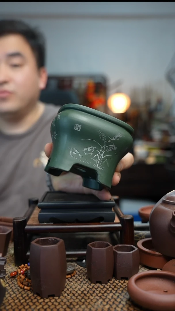 紫砂花盆長木軒精品紫砂