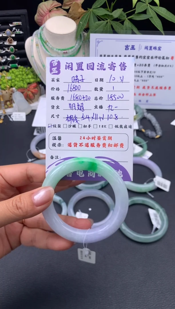 未镶嵌手镯翡翠晴*手镯  分单3