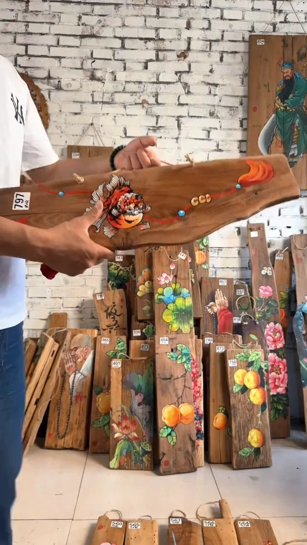 桃核吊坠7097号门板画