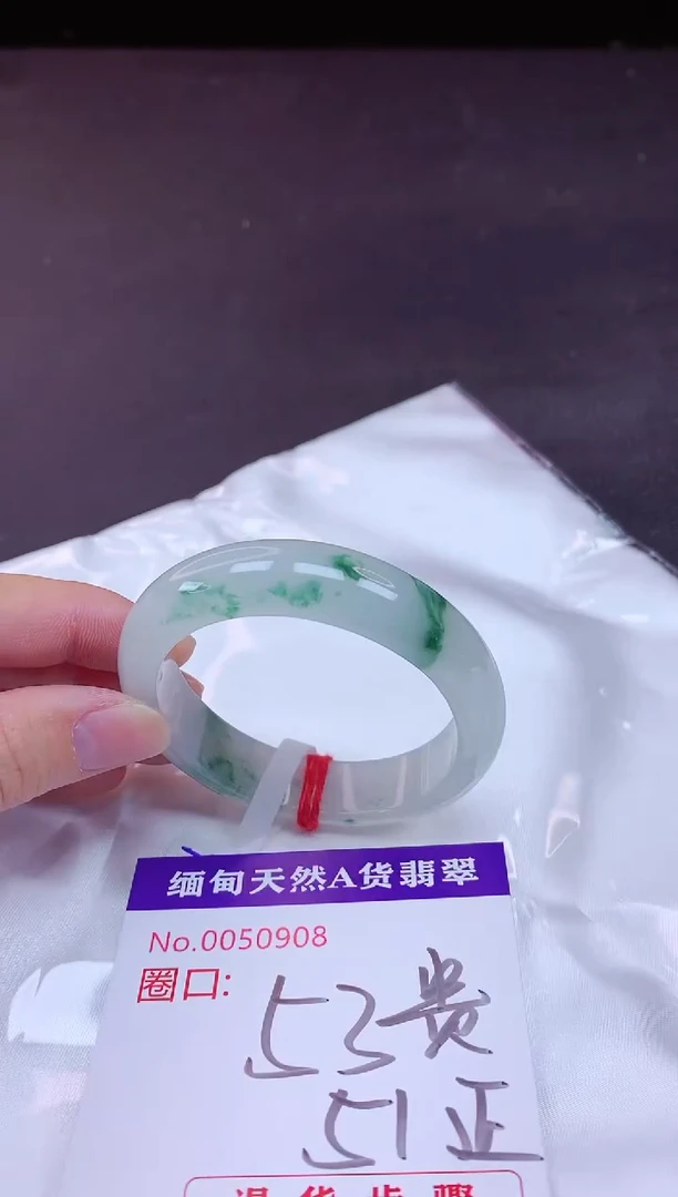 未镶嵌手镯翡翠53+贵妃（7天无理由退换）