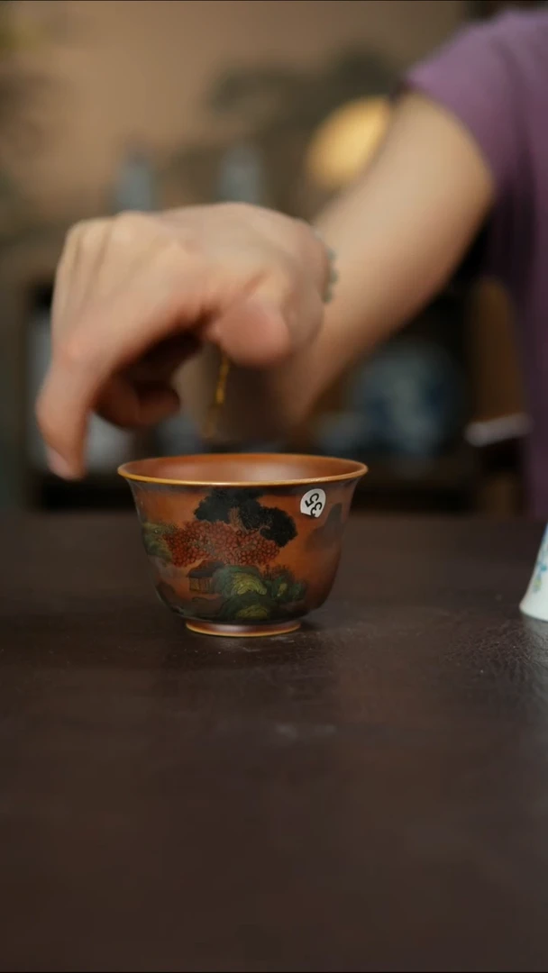 杯景德镇陶瓷杯碗柴烧多人