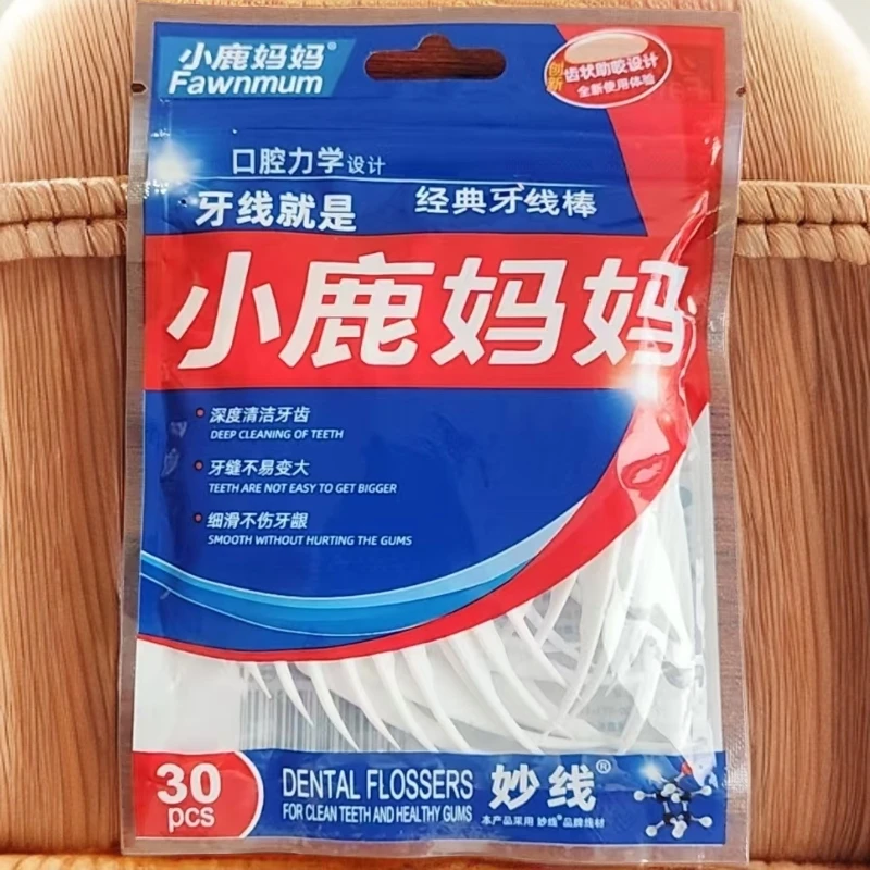 小鹿妈妈经典牙线棒