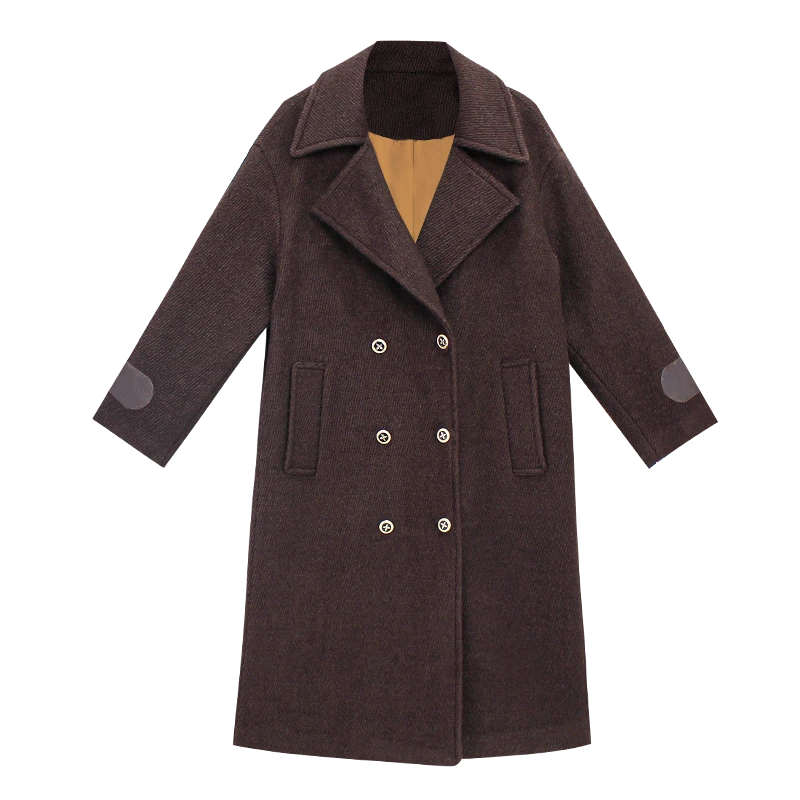 2024秋季新款风衣时尚休闲经典中长款大衣205310G130