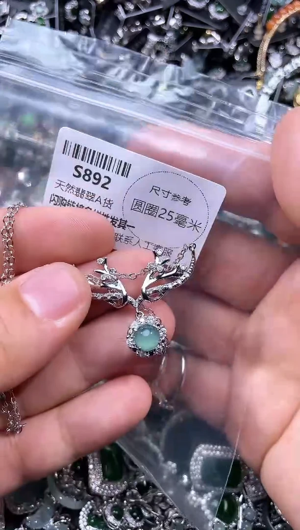 【闪购商品】翡翠未镶嵌颈饰S892项链
