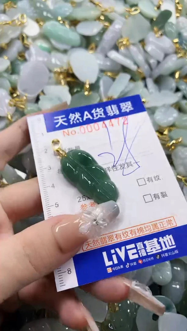 颈饰未镶嵌翡翠天然A货翡翠