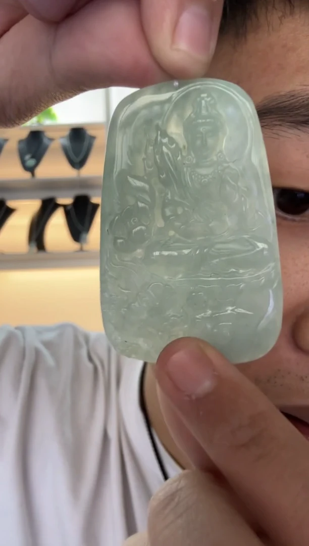 【闪购商品】翡翠颈饰未镶嵌天然翡翠A货孤品一件
