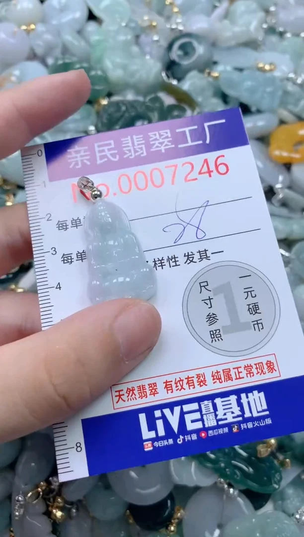 翡翠未镶嵌颈饰7246