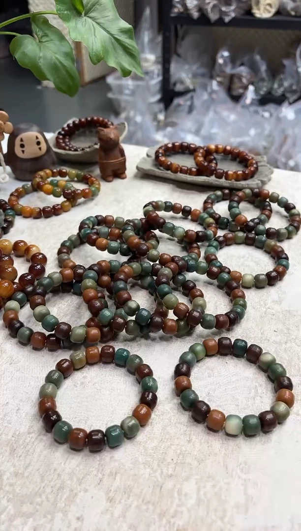 菩提根/象牙果手串13干磨汉堡（314）