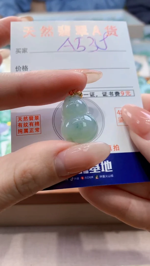 颈饰未镶嵌翡翠天然翡翠挂件