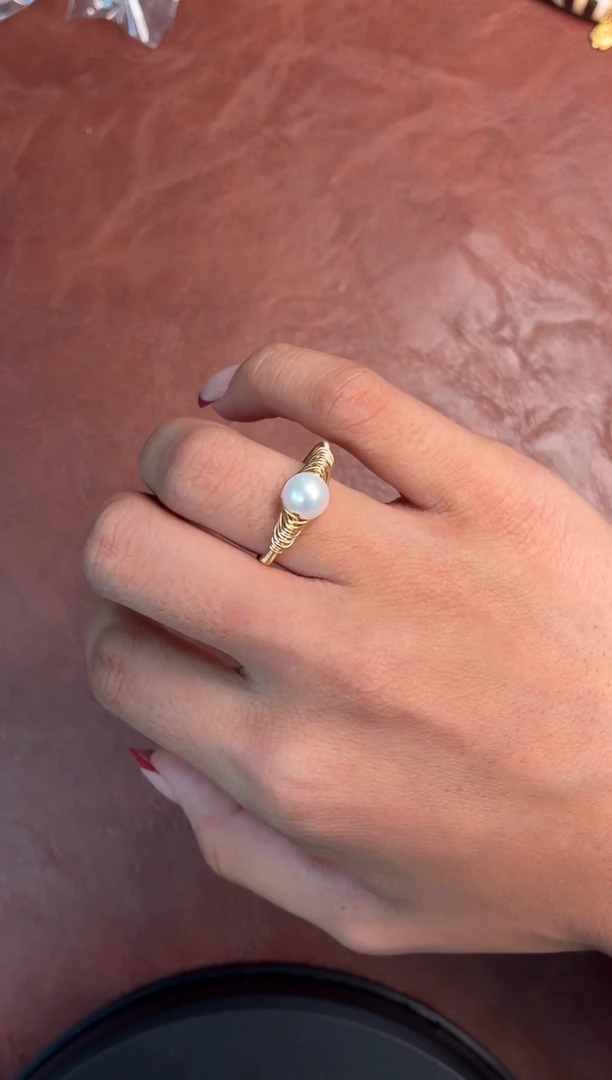 未镶嵌戒指淡水珍珠噶玛珠宝淡水珍珠