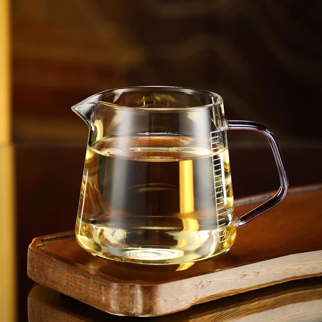 【承轩公道杯】禾器  刻度茶海 耐热高硼硅玻璃分茶器 茶具500ml