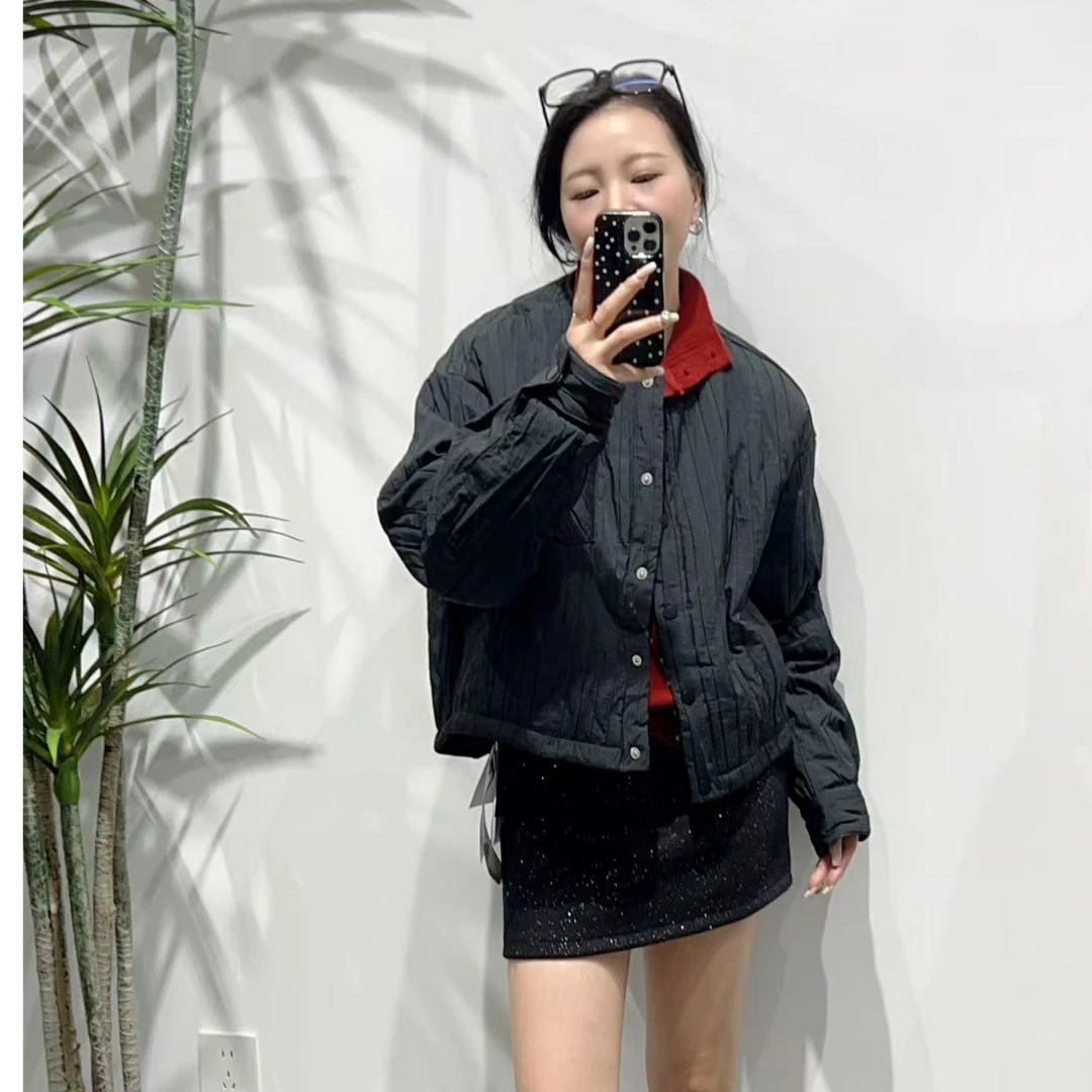 圆领胸前口袋外套