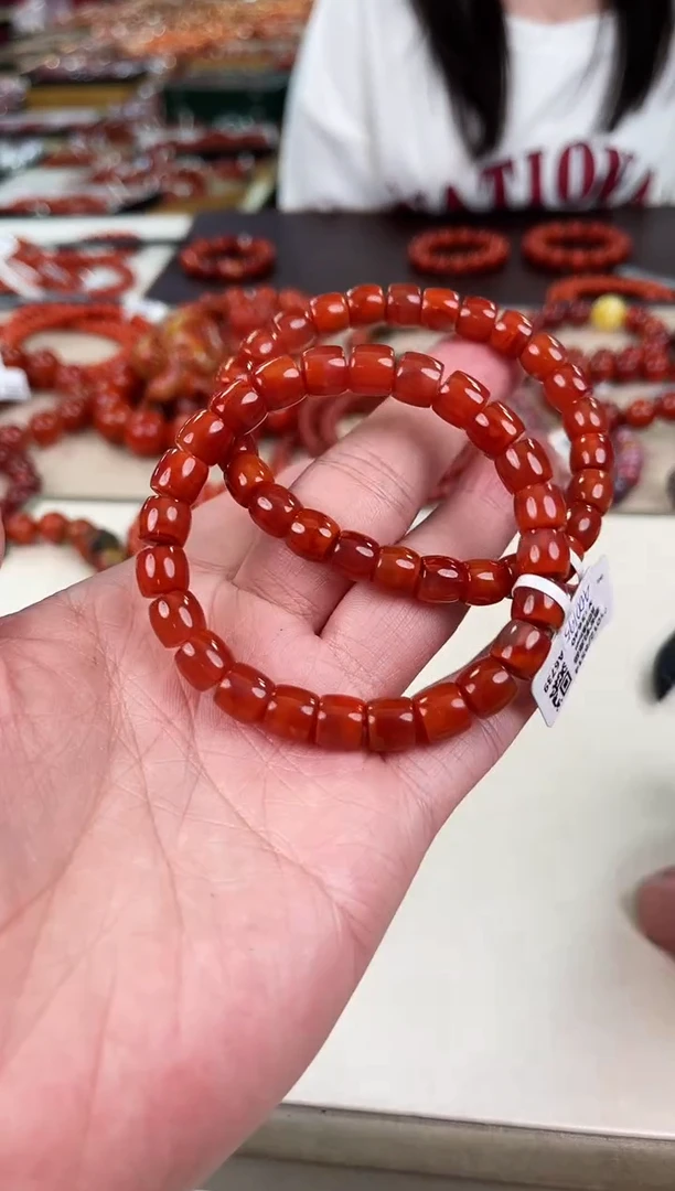 未镶嵌瓦西直切手串8+南红玛瑙（多样式发其一）