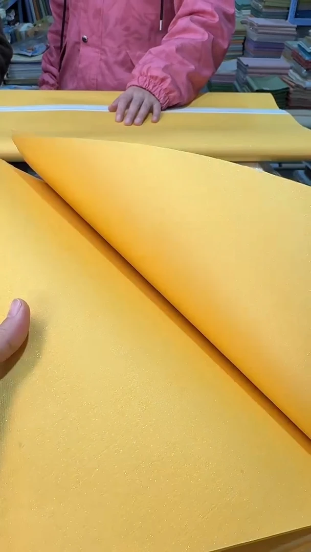 纯手工四尺对开50张金黄色煮锤珍金