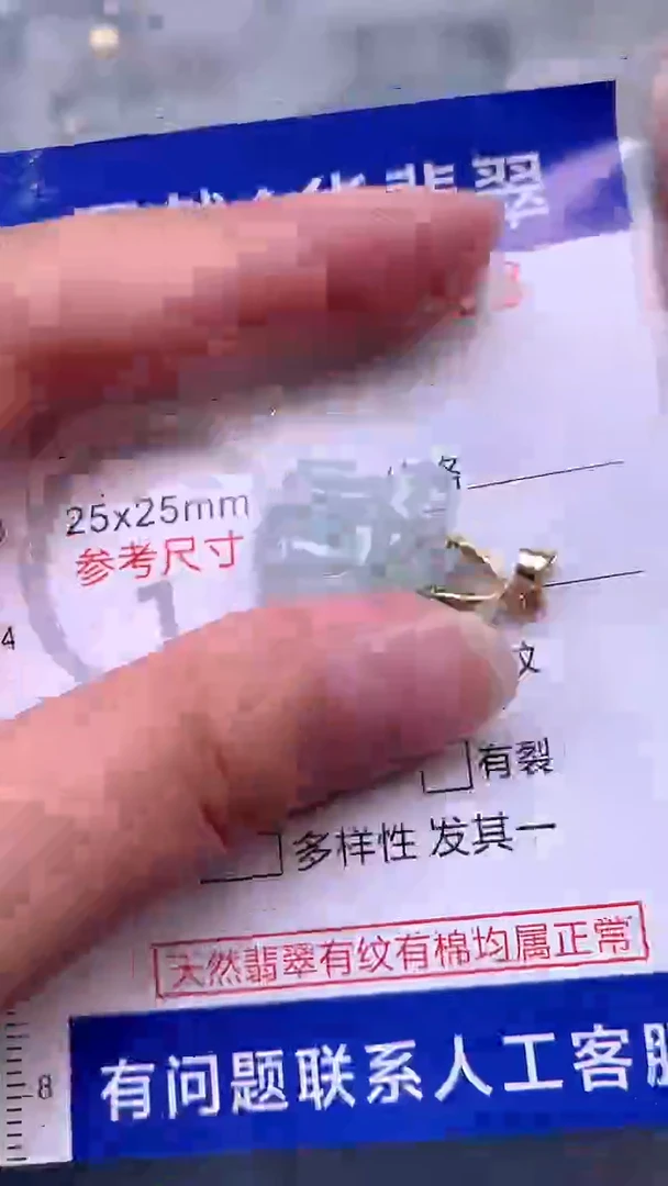 翡翠未镶嵌吊坠(不含链)1