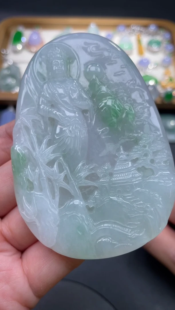 翡翠未镶嵌颈饰59.......