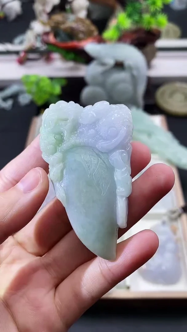 颈饰未镶嵌翡翠天然缅甸A货翡翠