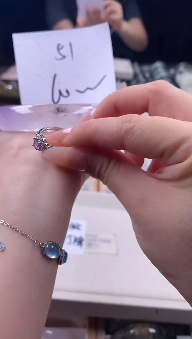 水晶手镯未镶嵌51紫纱(清仓福利 默认包容)