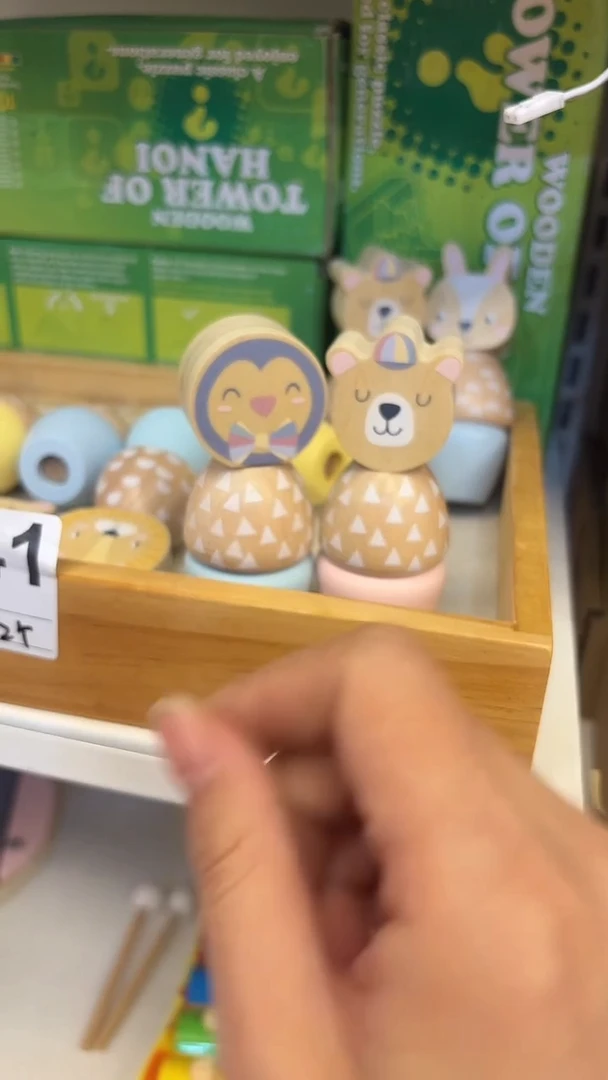 两个，萌仔仔玩具仓精品木质玩具