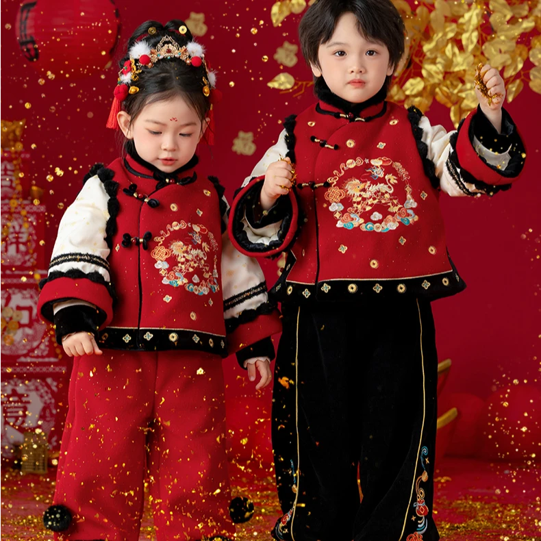 萌乎【裤子合集】汉服男童女童秋冬拜年服裤子-244882