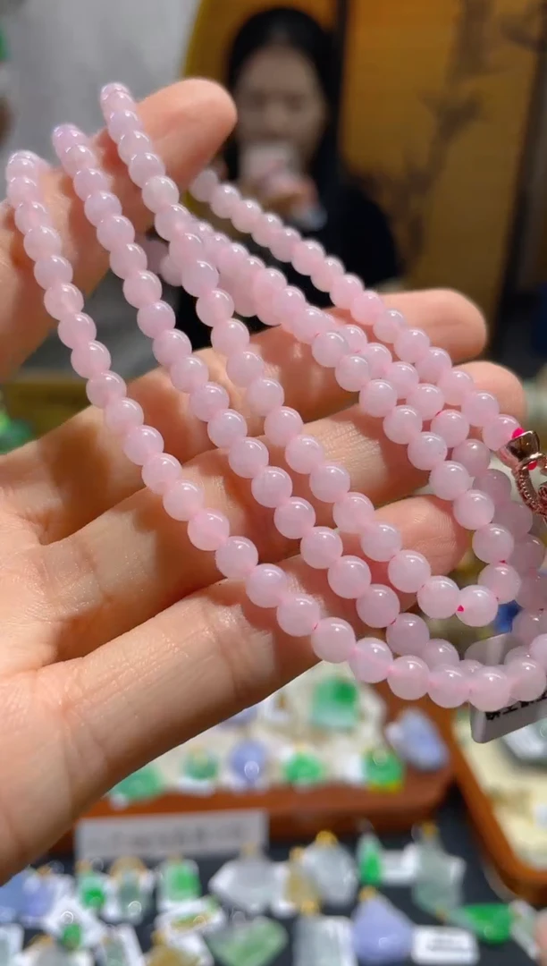 翡翠未镶嵌颈饰项链