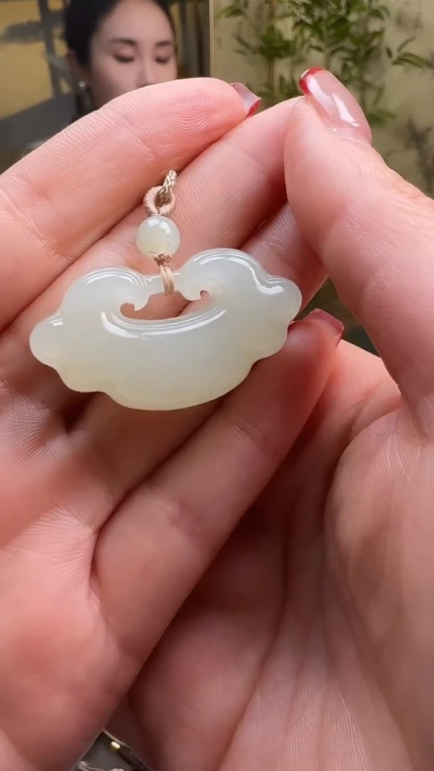 【闪购商品】和田玉吊坠未镶嵌1180 晴水如意锁