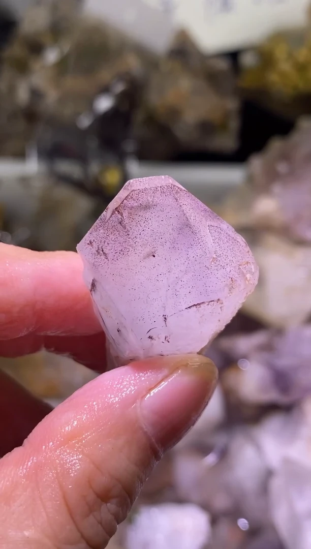 未镶嵌珠宝半成品水晶47号羽毛发+隐山权杖四川超七花园水晶