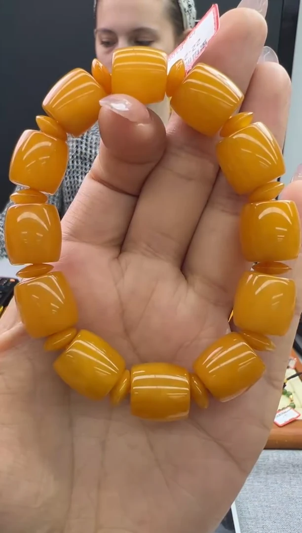 【闪购商品】琥珀手链未镶嵌270秒拍号