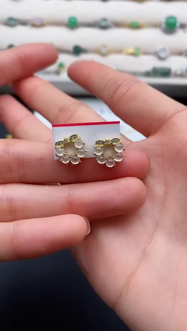 银S925镶嵌戒指翡翠22222222+9