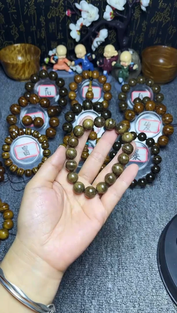 阴沉木手串/手链1.2带花纹49