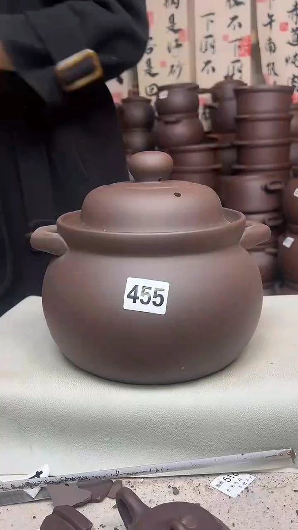 宜兴紫砂微瑕5升大肚煲455