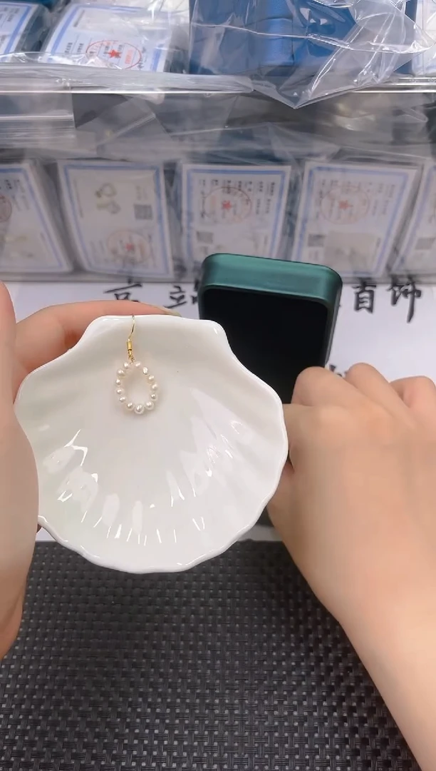 未镶嵌淡水珍珠耳饰ed1342