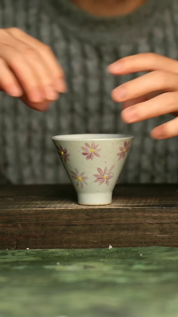 陶瓷青诗集手工手绘瓷器