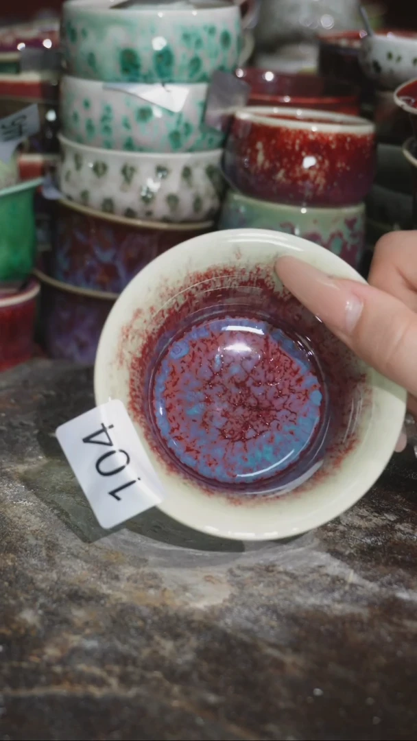 摆件精品窑变钧瓷茶器