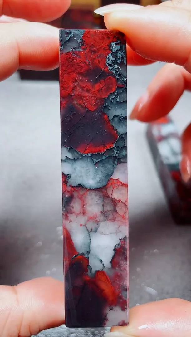 玉桂林鸡血玉素章--42