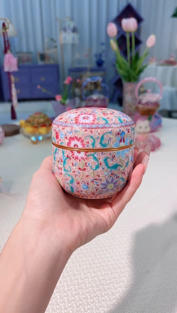 花开盛世 茶叶小罐 矮