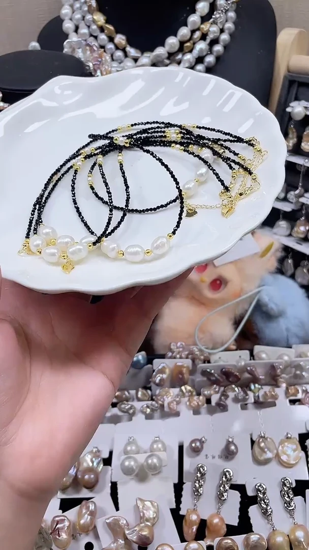 未镶嵌项链淡水珍珠【纯恬饰品】（多样性发货发一）