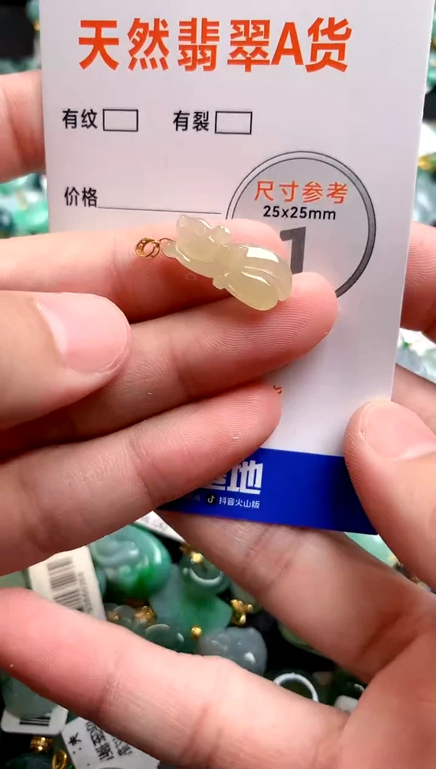 颈饰18K金镶嵌翡翠13007020