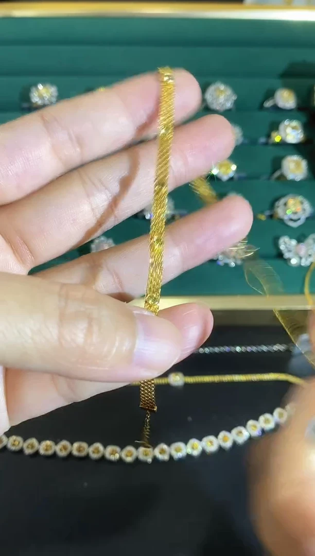 18K金镶嵌手链钻石88