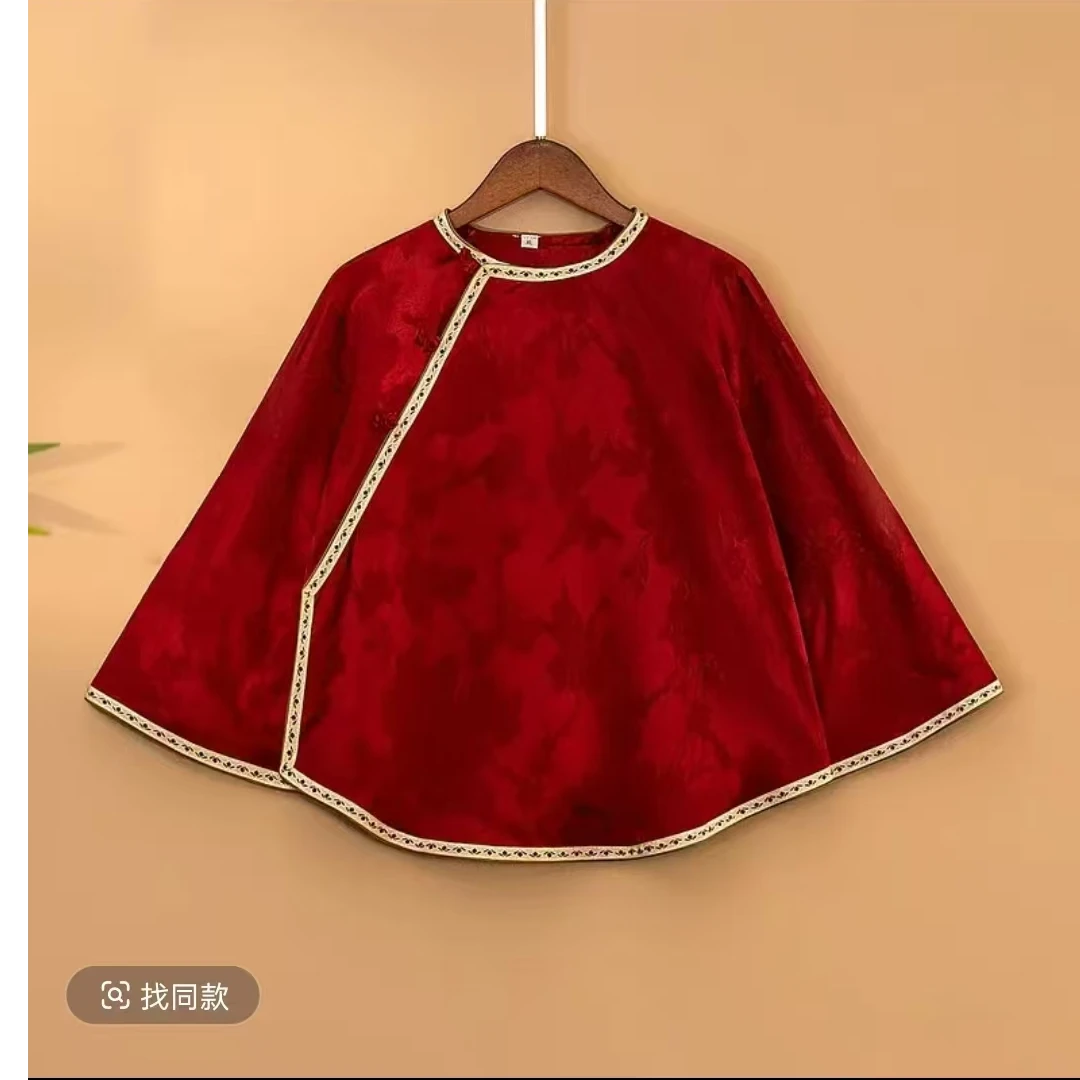 春季新款上衣小衫女新中式国风气质宽松显瘦提花衬衫
