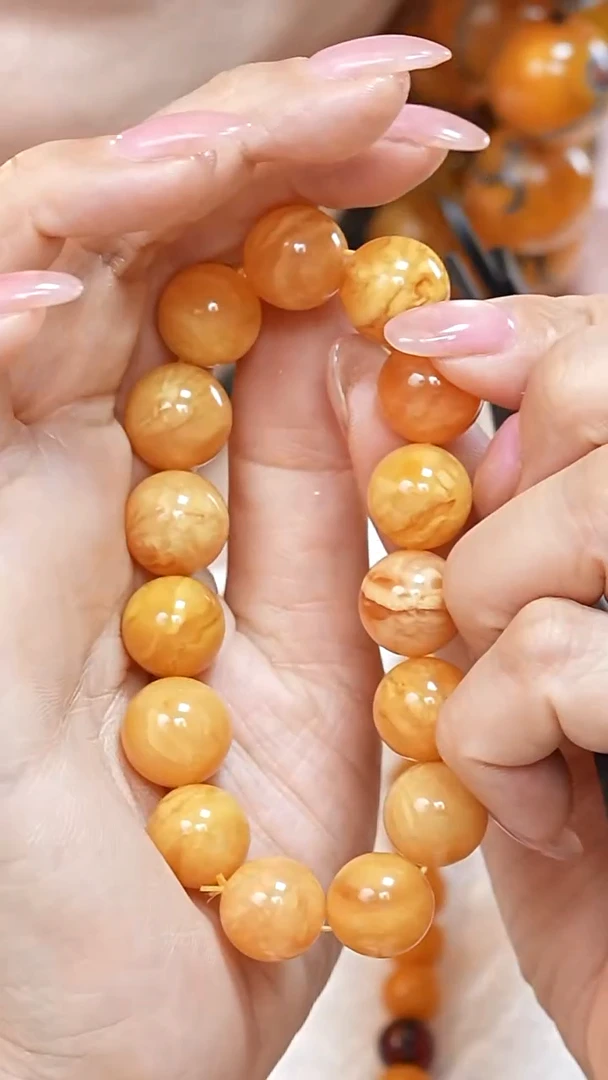 蜜蜡颈饰未镶嵌6037天然蜜蜡珠宝奇石云端妖孽全部保真