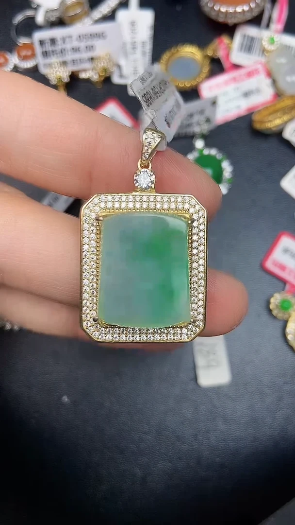 银S925镶嵌戒指翡翠1610