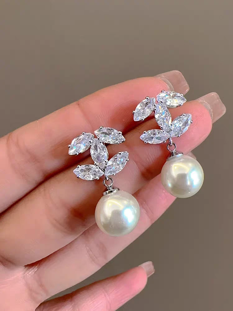 铜合金耳饰 66区 6605轻奢新款时尚手工气质套装饰品