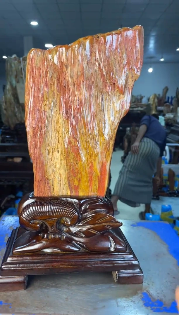 未镶嵌摆件硅化玉50