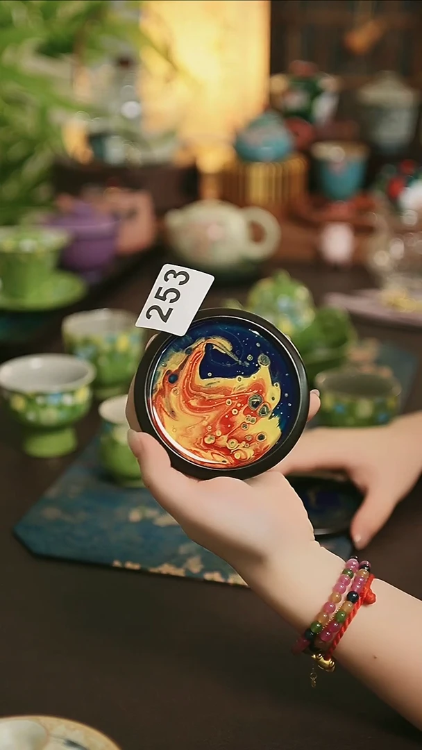 大漆杯垫陶瓷茶具