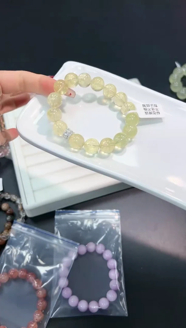 【闪购商品】水晶手串未镶嵌4r多样性发其一/1条默认微瑕