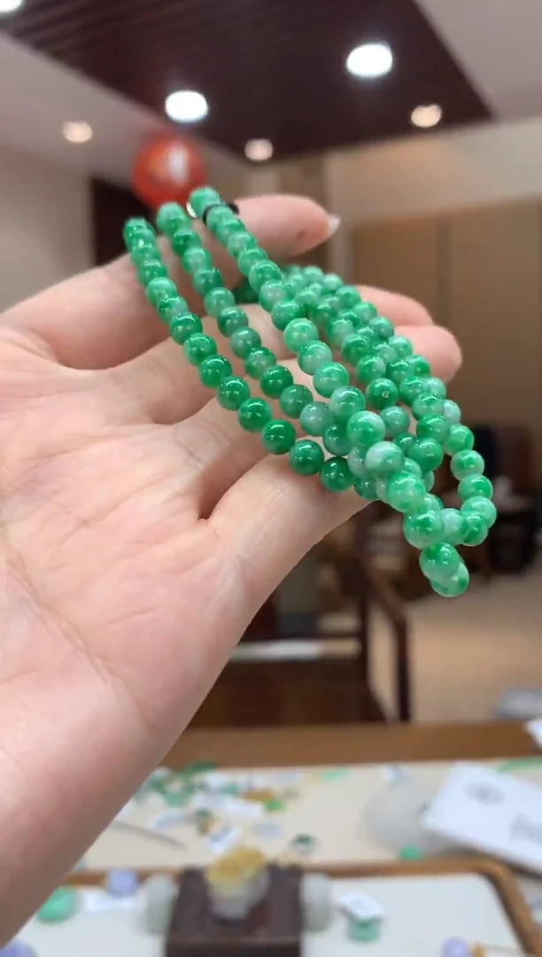 未镶嵌手串翡翠长串