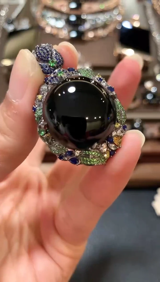 吊坠(不含链)18K金镶嵌翡翠?****༊m119