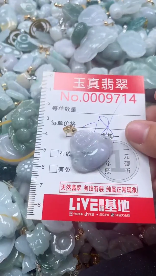 吊坠(不含链)未镶嵌翡翠9714