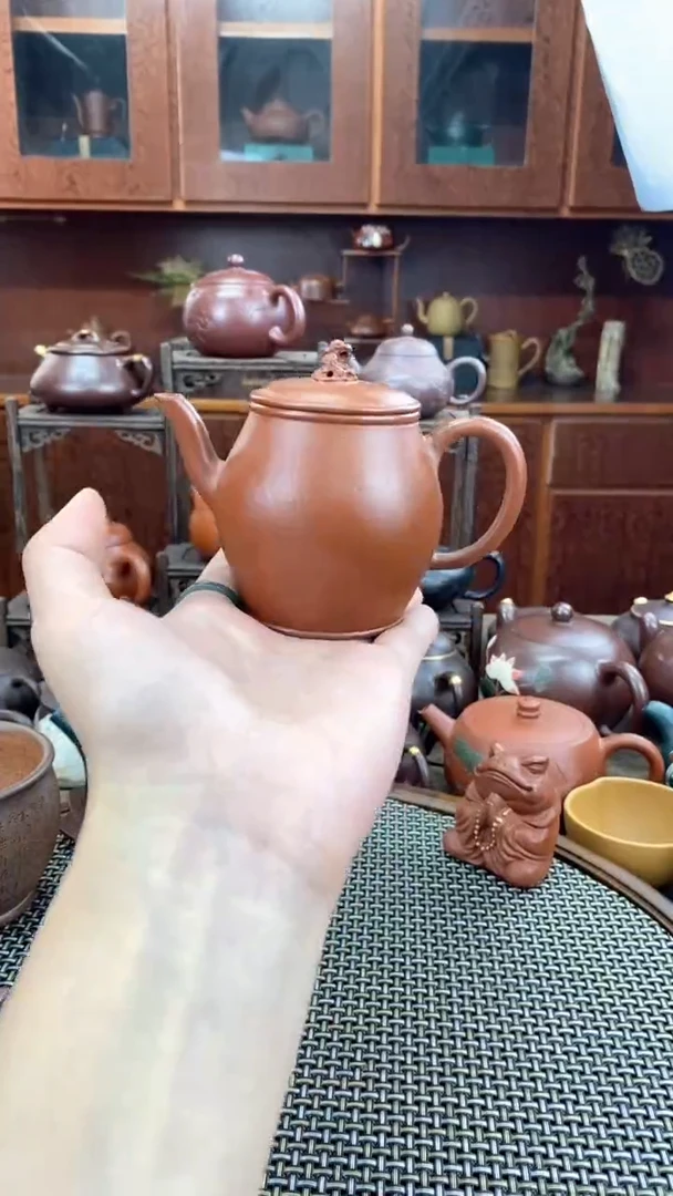 茶壶紫砂朱泥太湖石怀水